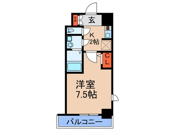 アドバンス西梅田Ⅱ(304)の物件間取画像